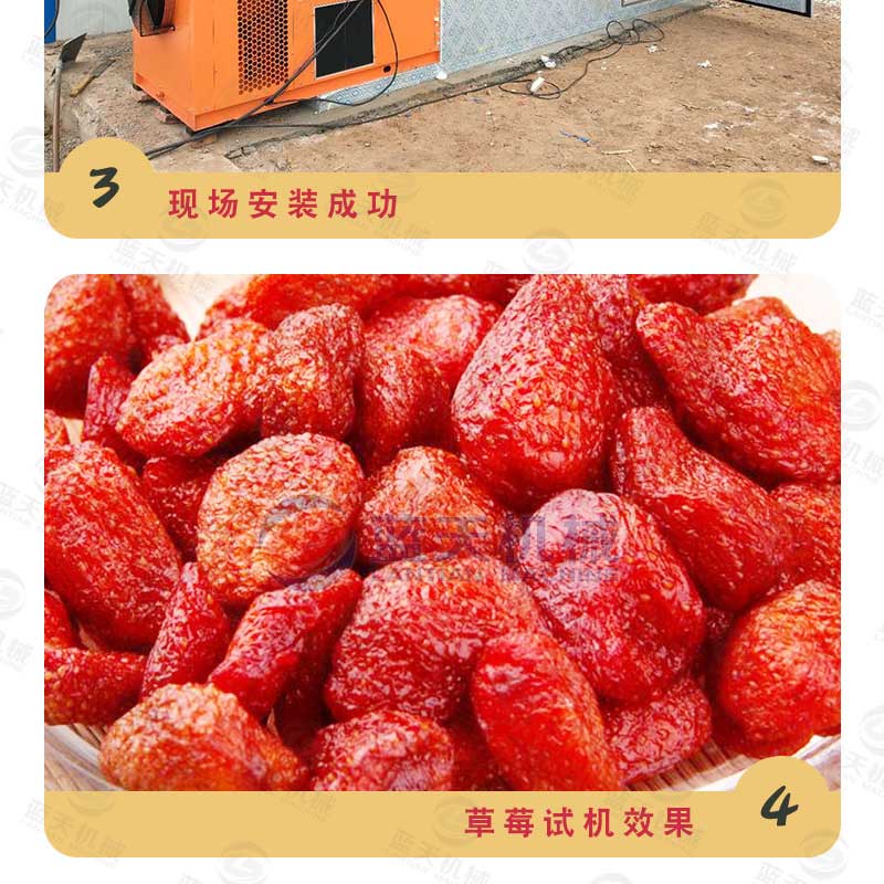 草莓烘干機(jī)用戶現(xiàn)場(chǎng)